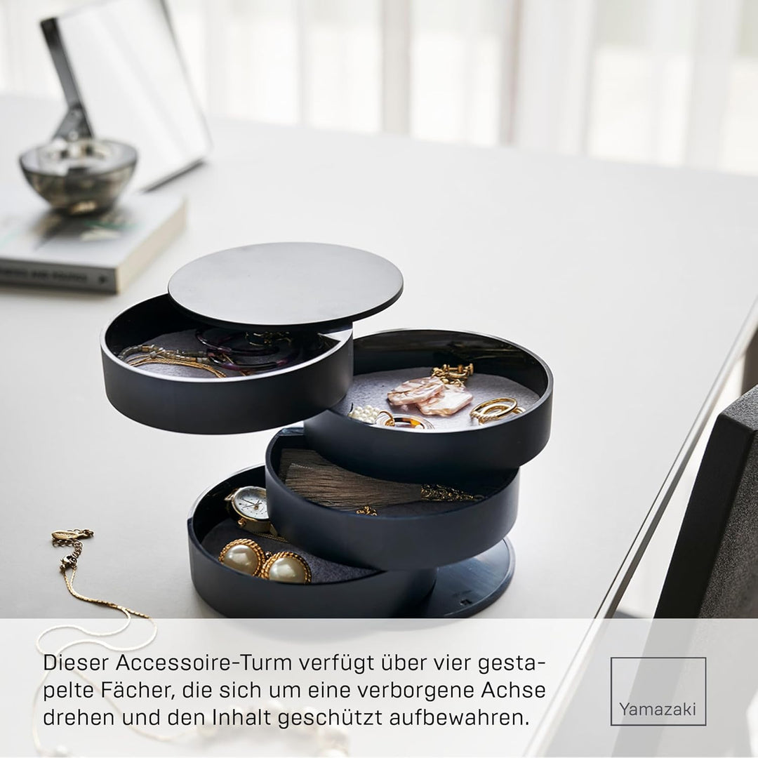 Yamazaki Tower Schmuckdose, Schwarz, one size, Schwarz