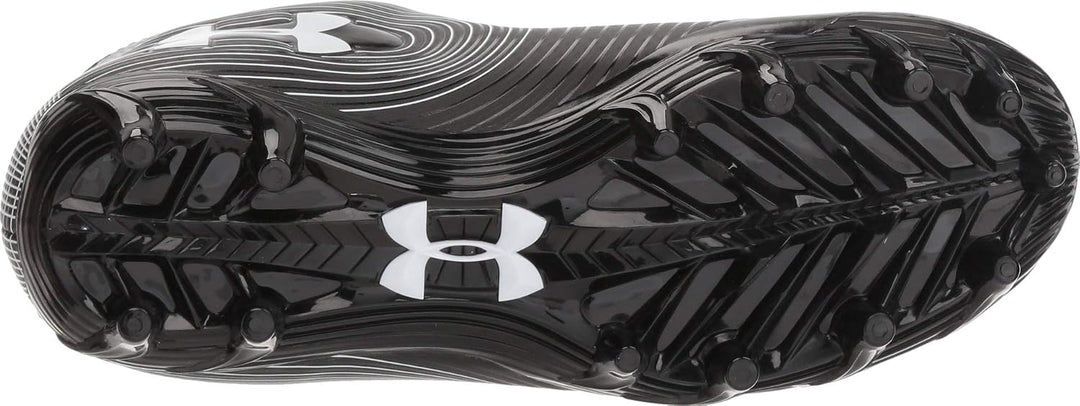 Under Armour Speed Phantom JR American Football Rasenschuhe, Jugend 5 US Schwarz Weiss, 5 US Schwarz