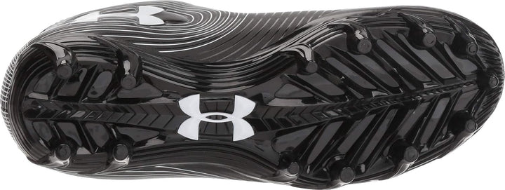 Under Armour Speed Phantom JR American Football Rasenschuhe, Jugend 5 US Schwarz Weiss, 5 US Schwarz