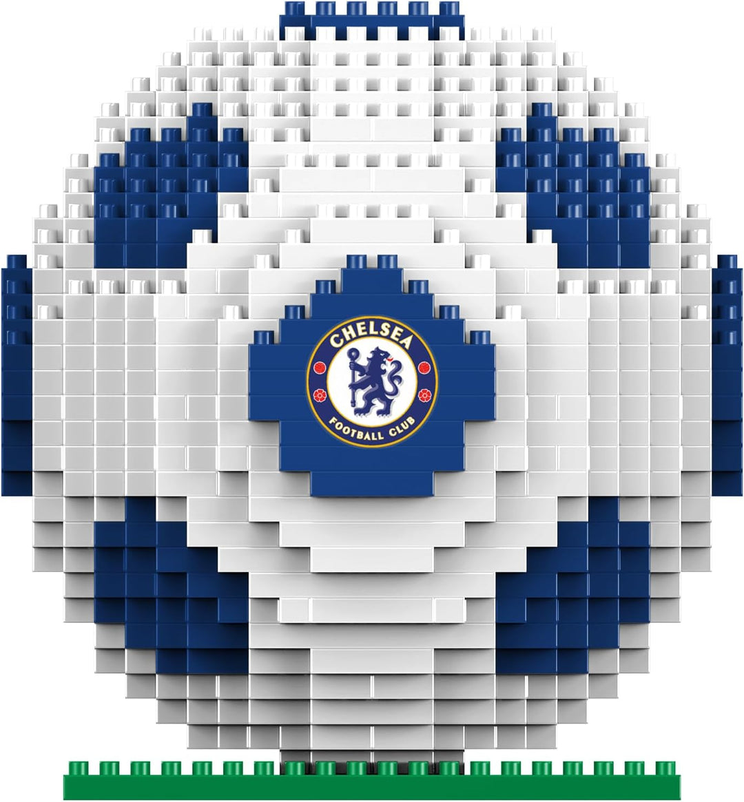 FOCO Offizielles Lizenzprodukt Chelsea FC BRXLZ-Steine 3D-Fussball Bau-Set