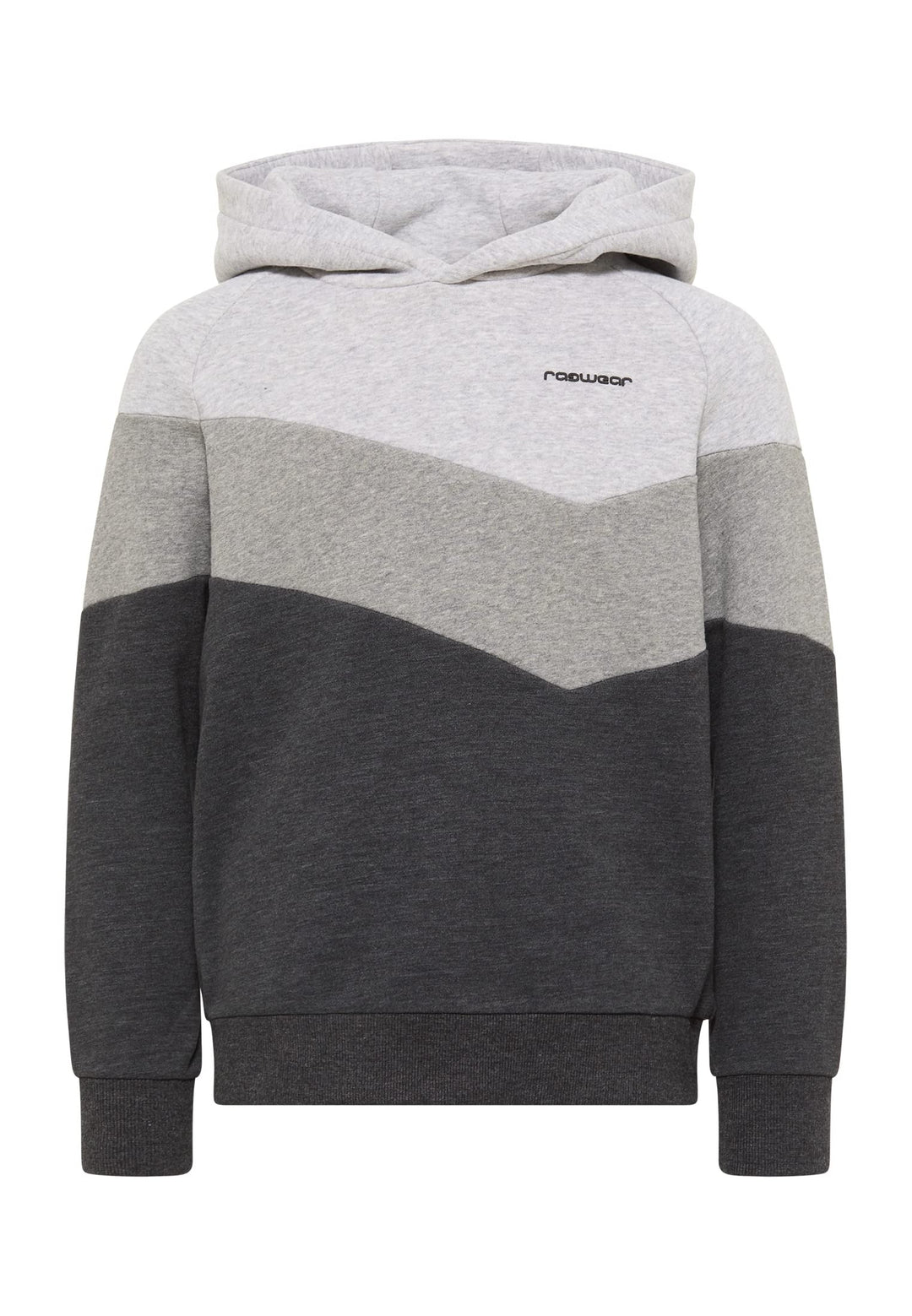 Ragwear Jungen Kinder Seatshirt VENDELIN Sweater mit Kapuze, Kapuzenpullover in Color-Blocking Desig