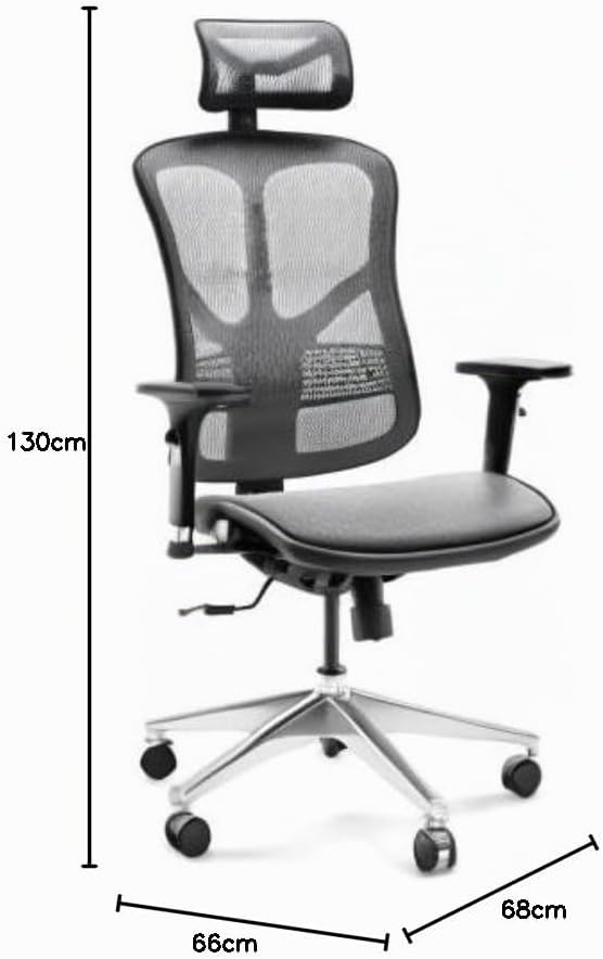 Diablo V-Basic Bürostuhl Ergonomisch Schreibtischstuhl Drehstuhl mit integrierter Lendenwirbelstütze