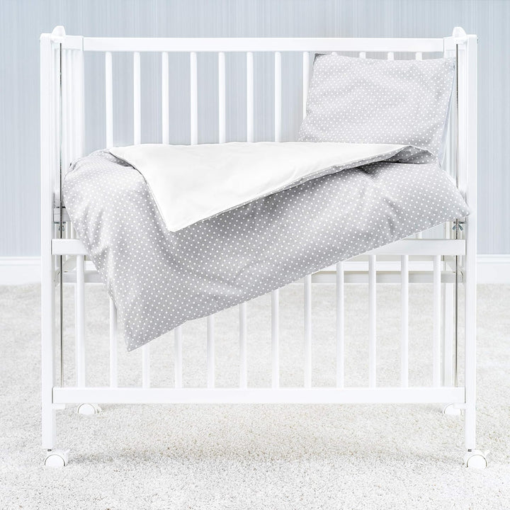Fillikid Babybettwäsche - Deckenbezug 80x80 cm, Kissenbezug 35x40 cm - 100% Baumwolle - Kinder Bettw