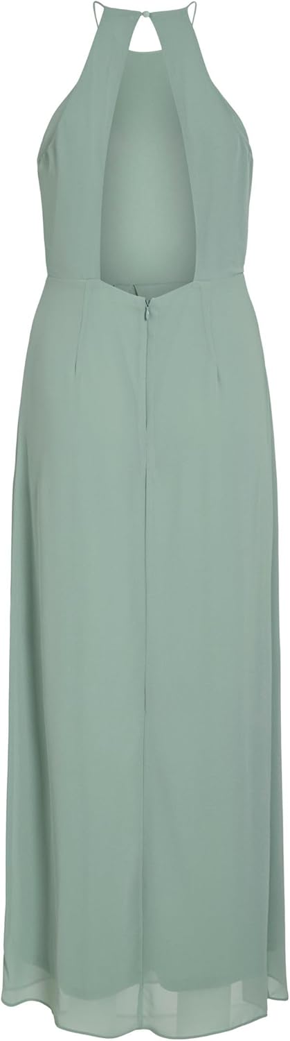 Vila Damen Vimilina S/L Maxi Dress/Su-Noos Kleid 34 Green Milieu, 34 Green Milieu