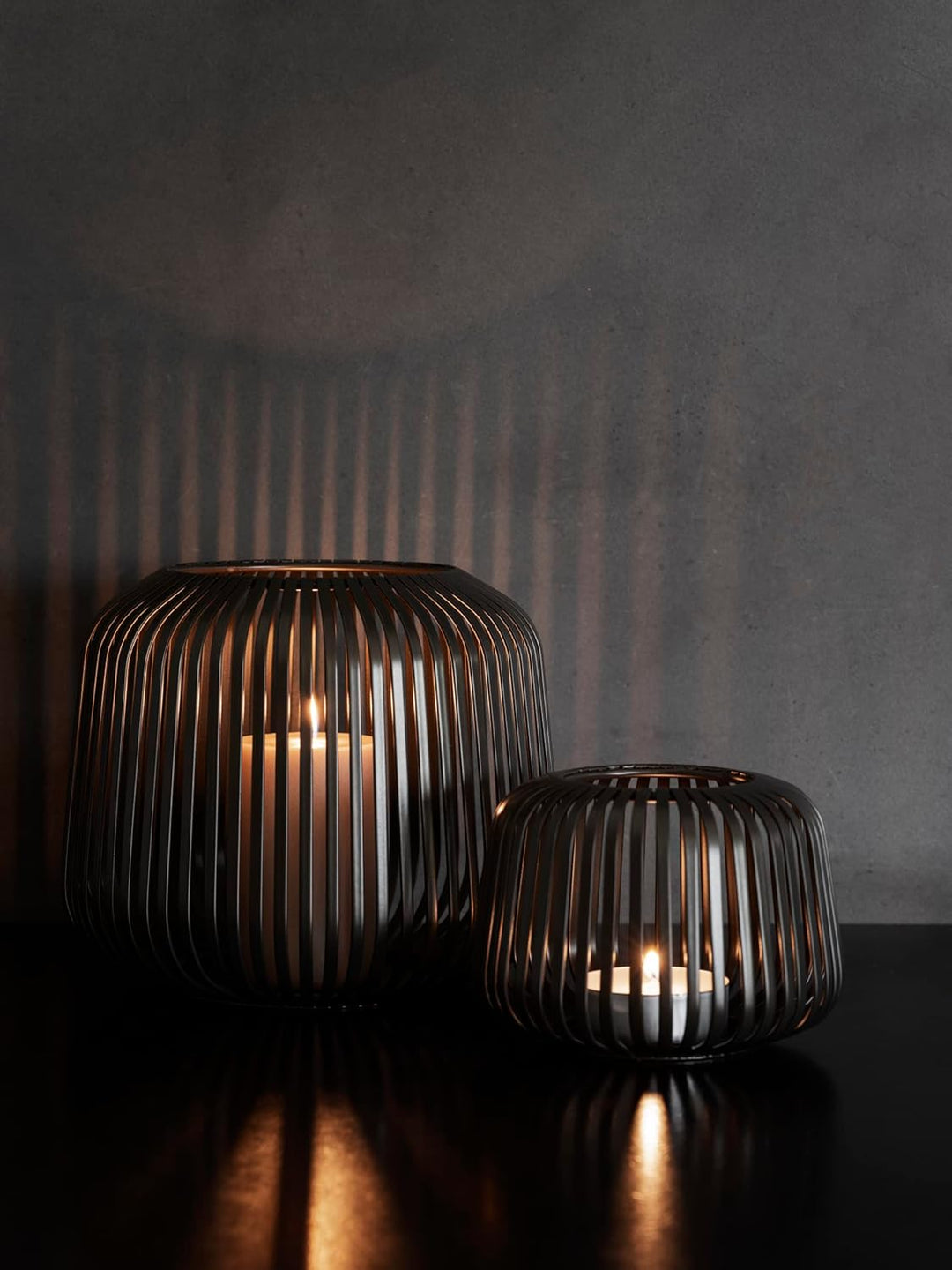 blomus Laterne Lito | Burned Metal | Grösse XS | 14L x 14B x 10H cm | Kerzenhalter Bronze | Windlich