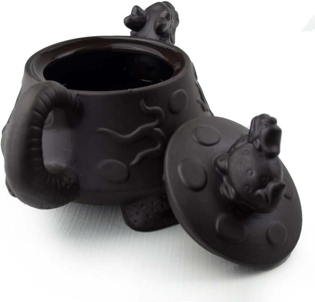 Chinesische Yixing lila Ton Teekanne Drache Teekanne Keramik Traditionelle Kung Fu Tee Set