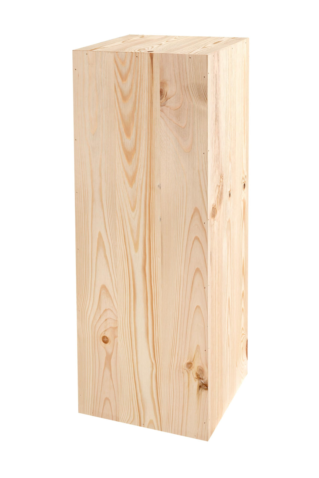 DECOKTIVO Pflanzenständer Holz, Vintage Holzdeko, Blumenständer, Blumenhocker, Holzblock, Dekosäule,