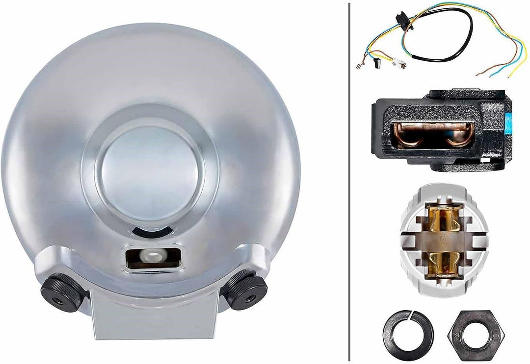 HELLA - Halogen-Fernscheinwerfer - Luminator Chromium - E1 1928/ECE-R7/ECE-R112 - 24/12V - 1F8 007 5