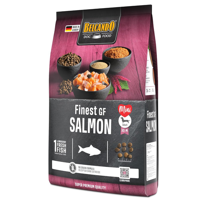 Belcando Finest GF Salmon [4 kg] getreidefreies Hundefutter | Trockenfutter für kleine &amp; mittlere Hu