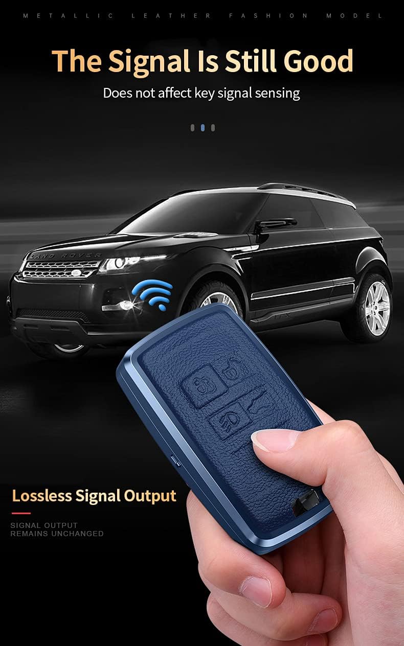 HIBEYO Smart Autoschlüssel Hülle passt für Land Rover Discovery 5 Range Rover Sport Evoque Velar LR2