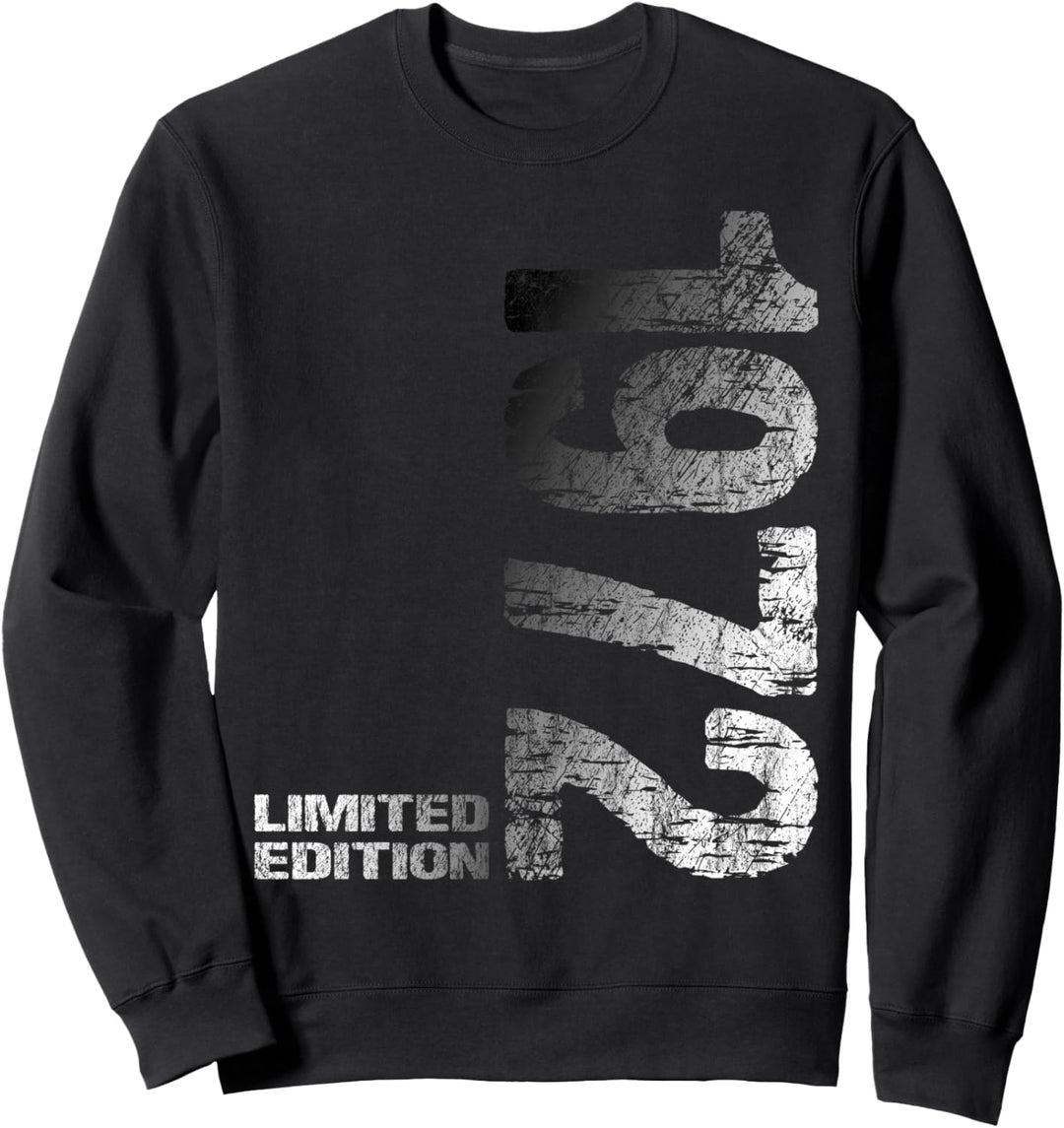 52. Geburtstag 1972 Limited Edition Mann Frau Sweatshirt