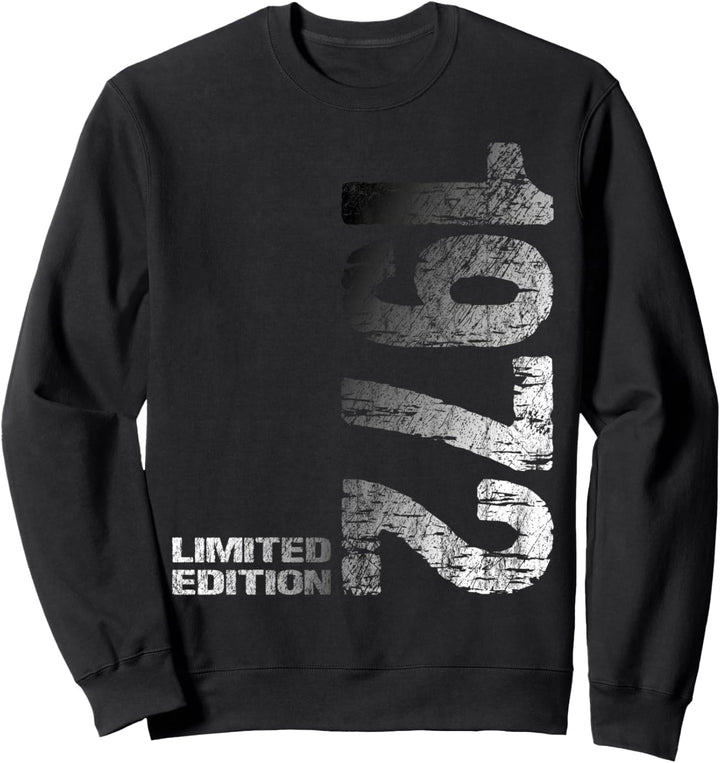 52. Geburtstag 1972 Limited Edition Mann Frau Sweatshirt