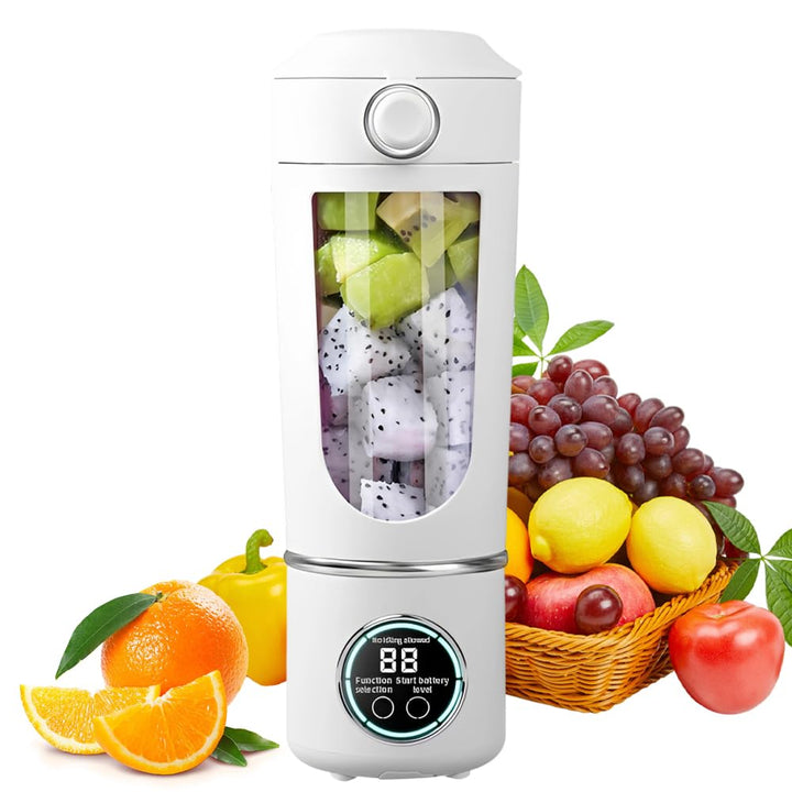 Tragbarer Mixer 700ml, Wiederaufladbar Mini Mixers with Digital Display, Mixer to Go for Milkshakes,