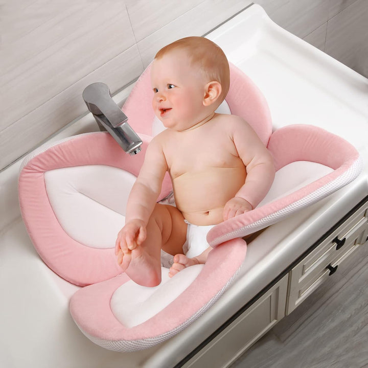 PandaEar Baby Badematte für Waschbecken| Baby Badewannenkissen für Neugeborene| Sicherer, weicher Bl