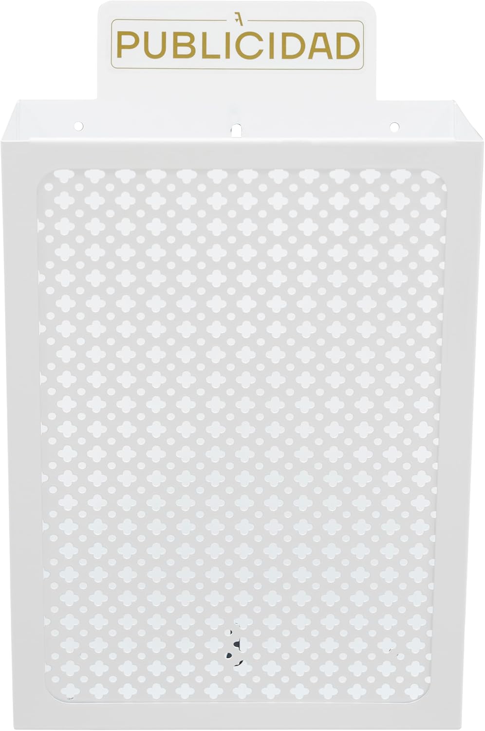 Arregui E2304 Stahl Werbekorb 7,5 l Korpus weiss und Gitter