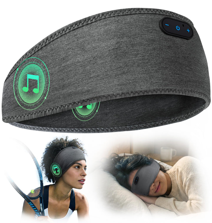 ink-topoint Schlafkopfhörer Bluetooth 5.4 Stirnband aus Bambus-Baumwolle | Als Stirnband-Kopfhörer b