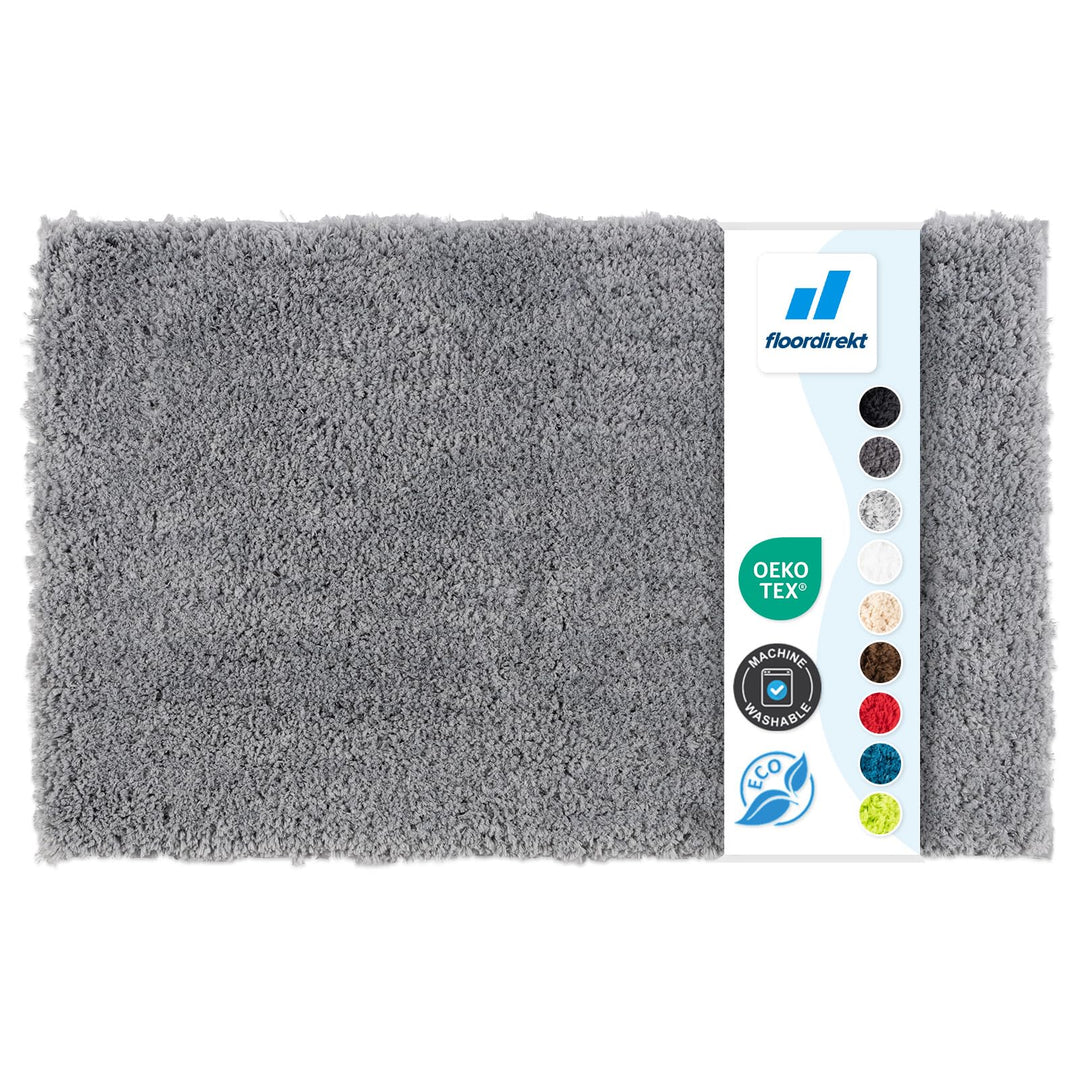 Floordirekt Badematte Sky - Badezimmerteppich - Weicher, dichter Hochflor - Rutschhemmend & Schnell