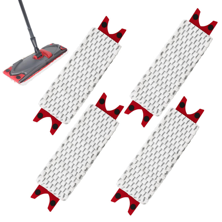 4 Stück Bodenwischer Wischmopp Ersatzbezug für Vileda Set, für Vileda Ultramax/Easy Wring UltraMax/U