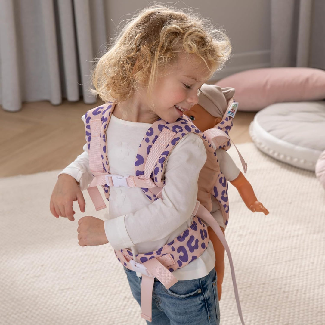howa Puppentrage Kinder, Puppen Bauchtrage, Puppenzubehör für Babypuppe, Spielzeug Babytrage Puppe m