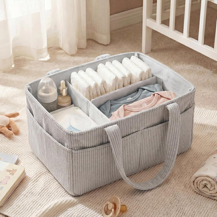 Windelkorb Organizer,Wickeltisch Organizer,Grosser Aufbewahrungskorb für Kinderzimmer für die Wickel