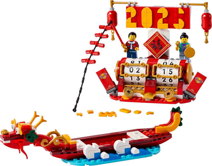 LEGO Feiertagskalender, Geschenk zu chinesischen Feiertagen für Jungen und Mädchen, Bauset zum Mondn