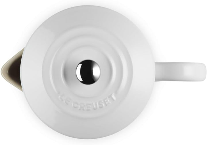 Le Creuset Französische Presse aus Steingut, 625 ml 27 oz weiss, 27 oz Weiss