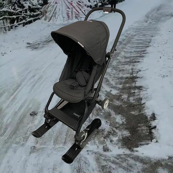 Universal Skischild für Kinderwagen und Trolleys für Haustiere, Schneewagen- oder Strandgleiter, Ski