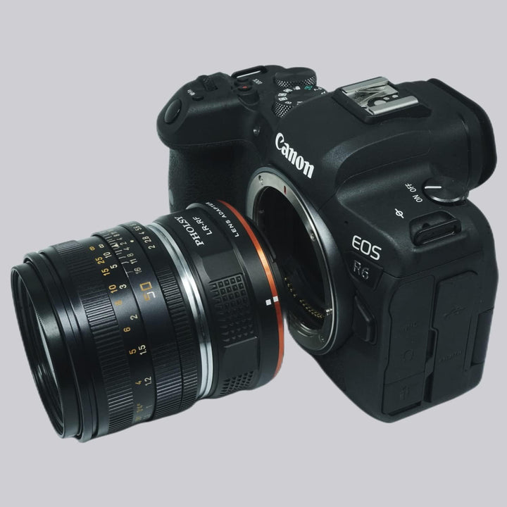 PHOLSY Objektivadapter Manueller Fokus Kompatibel mit Leica R Mount Objektiv auf Canon EOS RF Mount