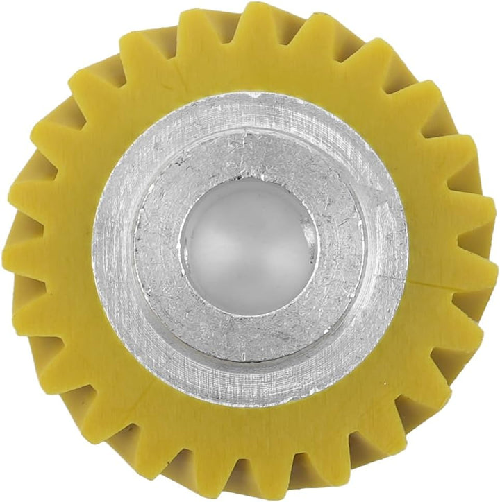 W10112253 Mixer-Schneckengetriebe-Ersatz (gelb) mit 2 Kohlebürsten, passend für 5KSM150 5KSM45 5KSM9