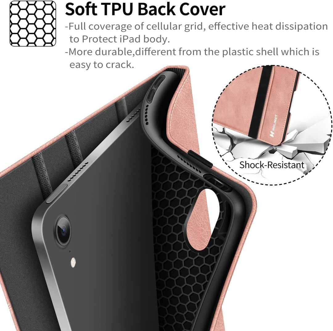 HOLIMET iPad Mini 6 Hülle 2021 8,3 Zoll mit Stifthalter, iPad Mini 6. Generation PU Leder Cover Smar