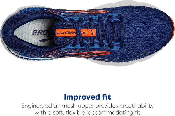 Brooks Men's Glycerin Gts 20Running Shoe 42 EU Blue Depths Palace Blue Or, 42 EU Blue Depths Palace