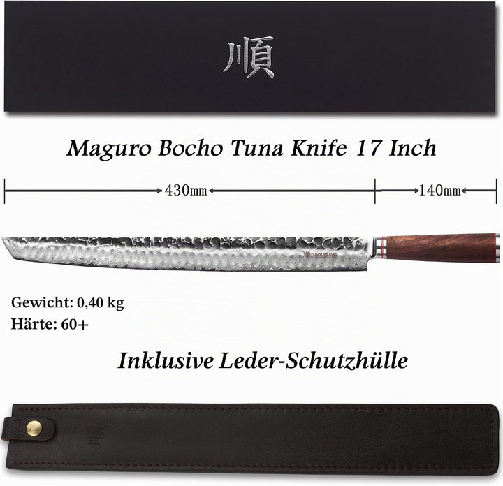 YOUSUNLONG Sakimaru Messer 430mm - Ultimate Yanagiba Sujihiki - Geeignet zum Schneiden von Grossen M