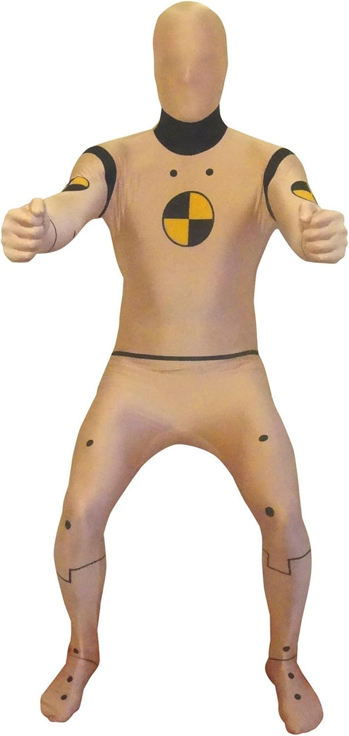 Morphsuits Offizielles Crash Test Dummy Kostüm, Kostüm Herren, Halloween, Halloween XXL, XXL