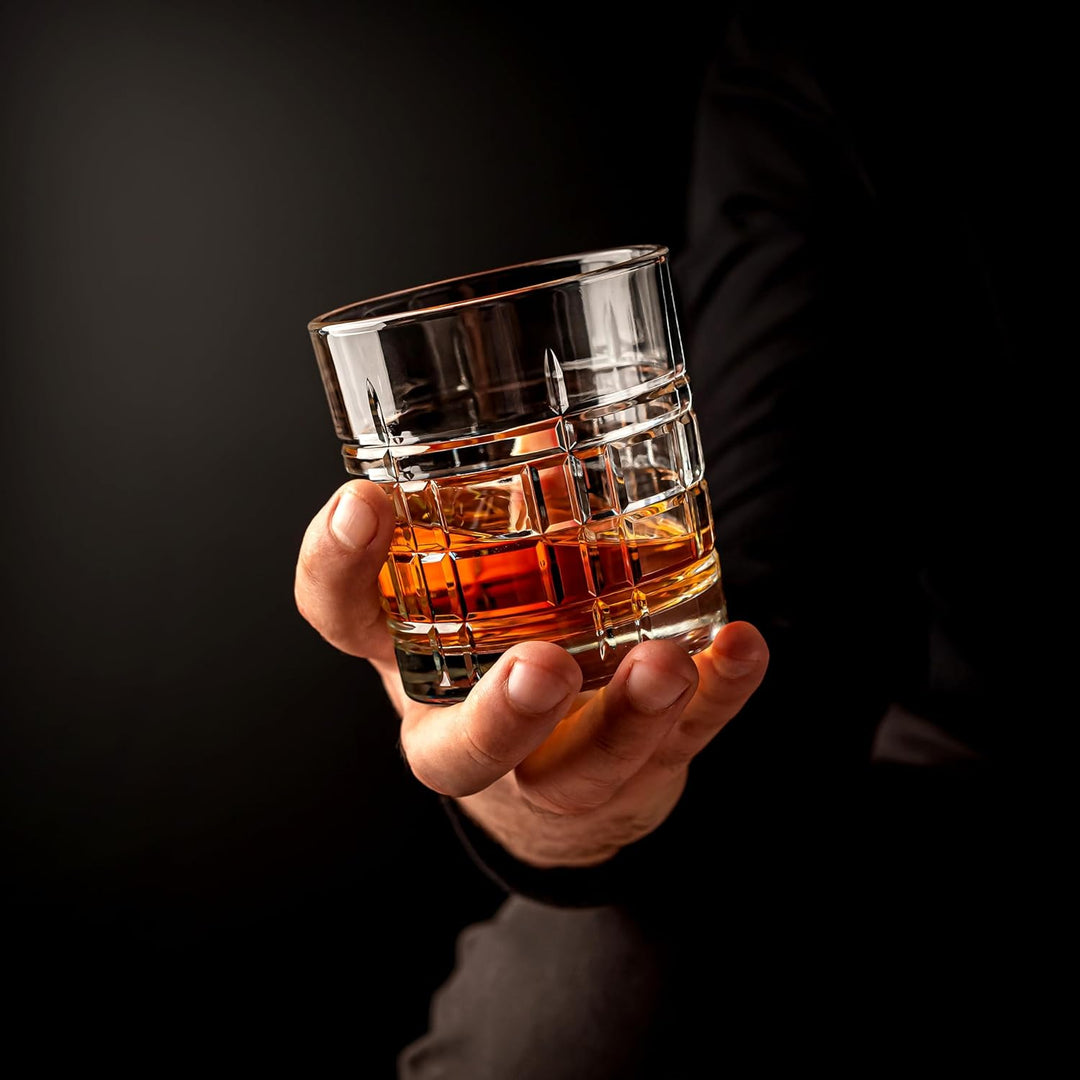 KIAPPO Whiskygläser Set 320 ml - 6 Stück Whiskey Glass - Glasses für Rum Gin Cognac Bourbon - Trinkg
