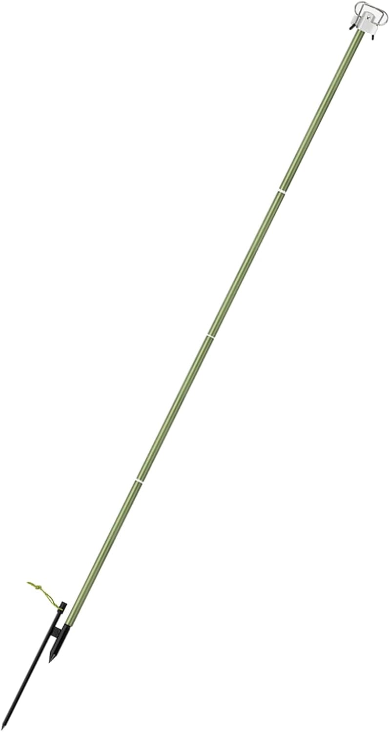 lyrlody Klappbarer Campinglampenmast, Aluminiumlegierung Campinglaternenständer, Klappbarer Lichtstä