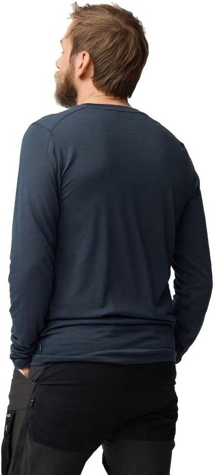 Fjällräven Herren Abisko Wool Ls M T-Shirt L Basalt, L Basalt
