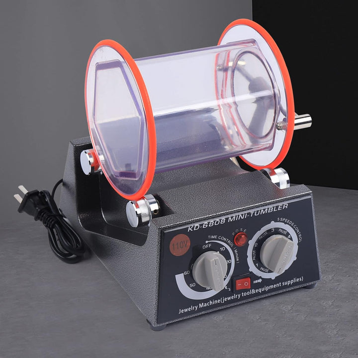 Poliermaschinen Poliertrommel, 60W Schmuck Poliermaschine, Rotationspolierer Poliermaschine, Schmuck