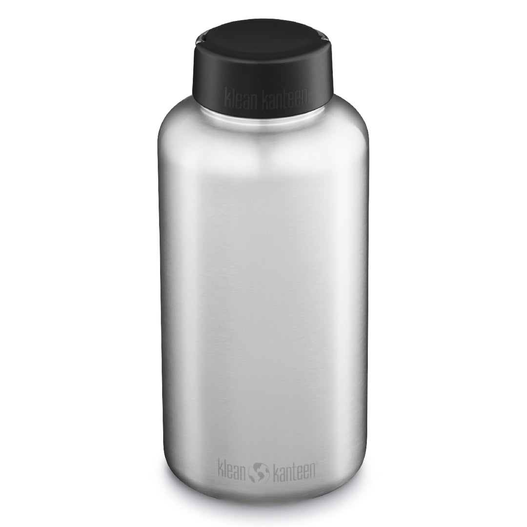 KleanKanteen Herren Wide Trinkflasche, Brushed Stainless, One Size