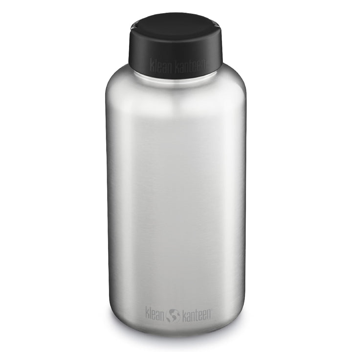 KleanKanteen Herren Wide Trinkflasche, Brushed Stainless, One Size