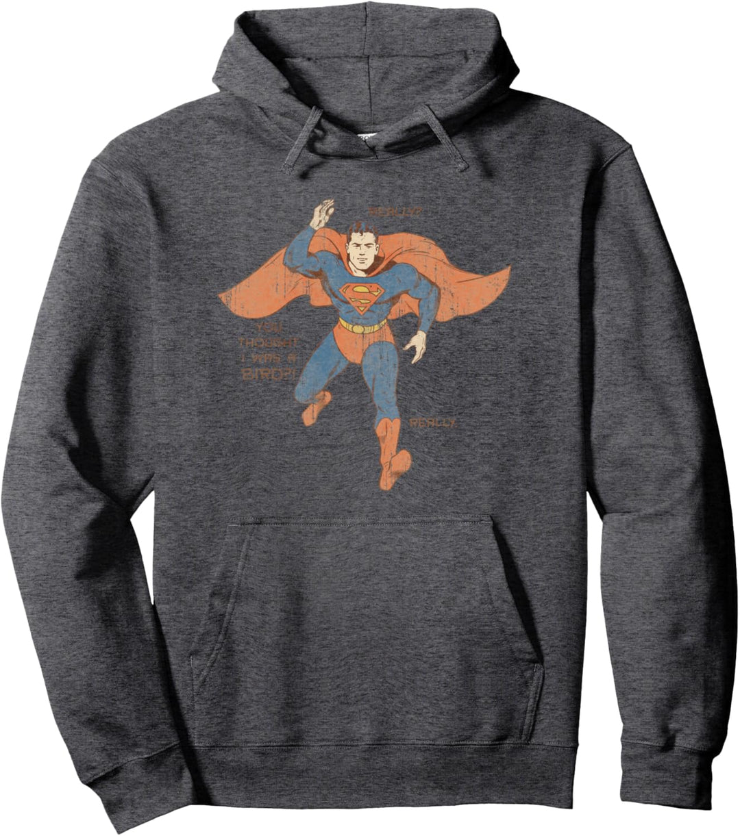 Superman a Bird Pullover Hoodie