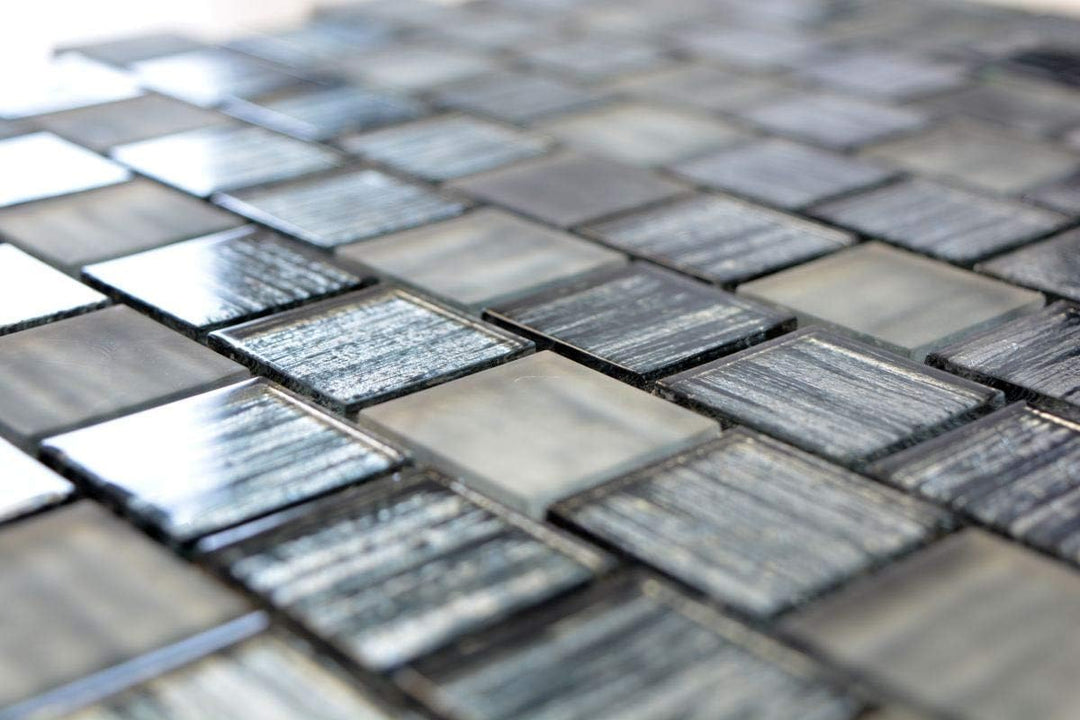 Mosaik Fliese Glasmosaik Crystal Milchglas grün klar gefrostet matt für WAND BAD WC DUSCHE KÜCHE FLI