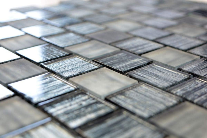 Mosaik Fliese Glasmosaik Crystal Milchglas grün klar gefrostet matt für WAND BAD WC DUSCHE KÜCHE FLI