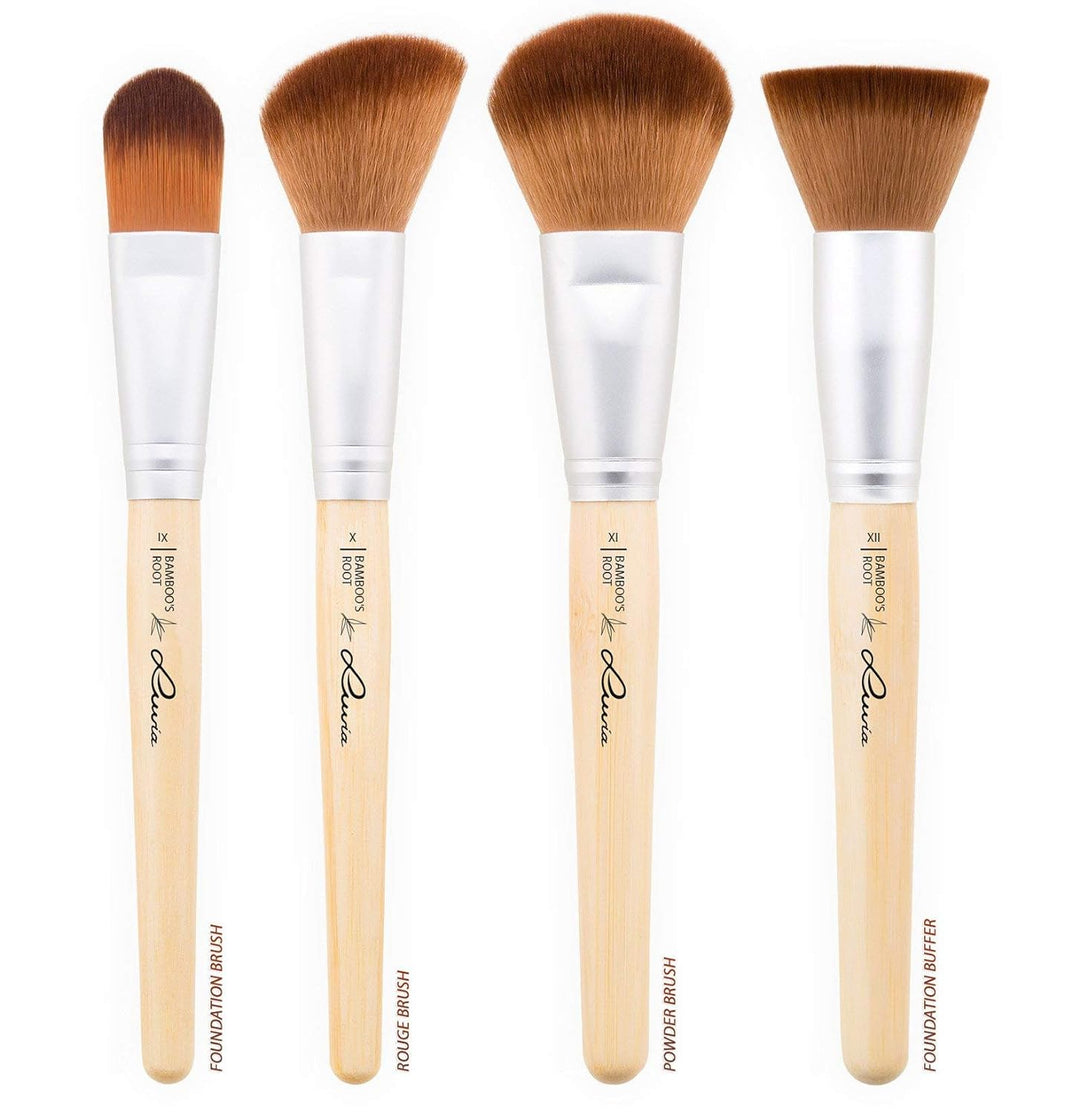 Vegane Kosmetik Pinsel, Luvia Cosmetics, 12 Make-Up Schminkpinsel Im Pinsel-Set, Für Sensible Haut,