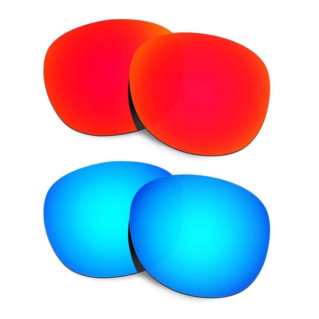 HKUCO Plus Mens Replacement Lenses For Oakley Latch Sunglasses Red/Blue Polarized