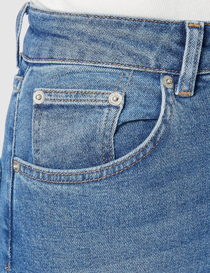 NA-KD Damen Comfort Mom Jeans 36 Mittelblau, 36 Mittelblau