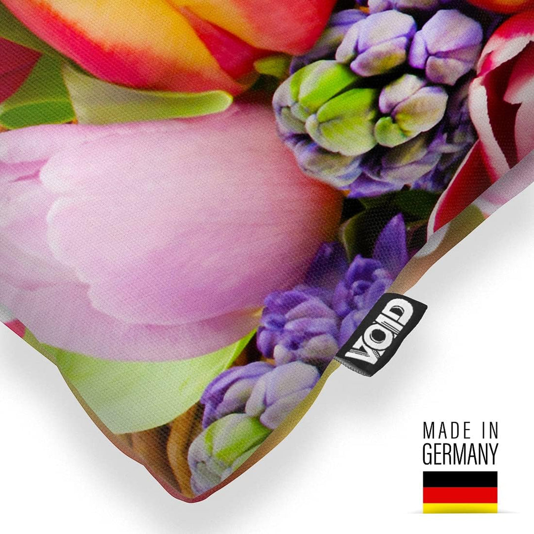 VOID Blumenstrauss Frühling Tulpen Kissenbezug Kissenhülle Sofakissen Kissen Deko Outdoor-Kissen Dek