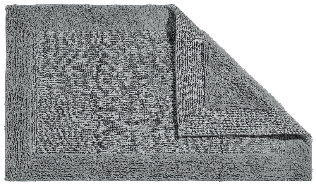 Erwin Müller Badematte, Badteppich Uni Serie Stuttgart grau Grösse 60x100 cm - extra dick, hohe Saug