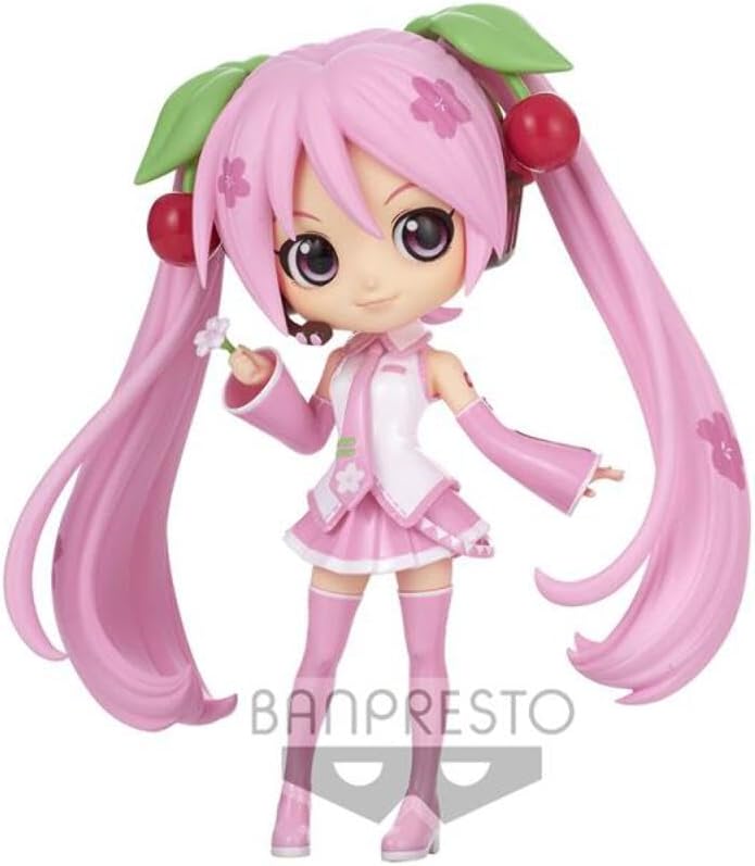Banpresto Hatsune Miku Sakura Miku Q Posket 14 cm