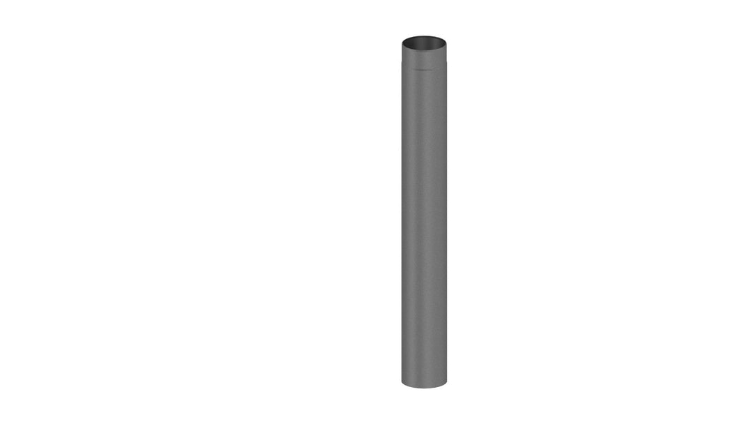 Ofenrohr / Kaminrohr / Rauchrohr, 1000mm Länge und 120mm Durchmesser, grau 120 mm Innendurchmesser 1