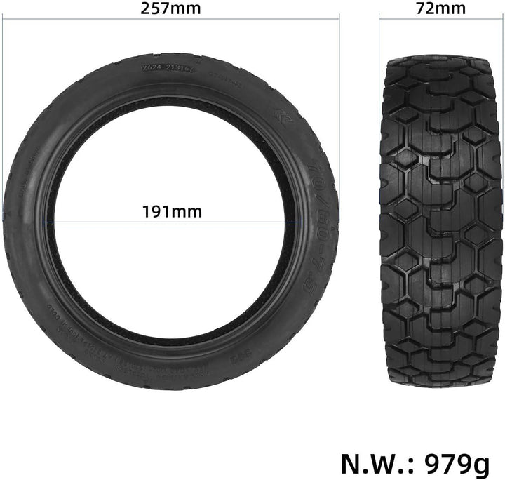 70/60-7.5 Selbstreparierender Off-Road-Vakuumreifen Geeignet für Segway Ninebot ZT3/ZT3 Pro Scooter,